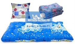 Cпальный комплект для рабочего матрас подушка одеяло KR-70 - фото 4775